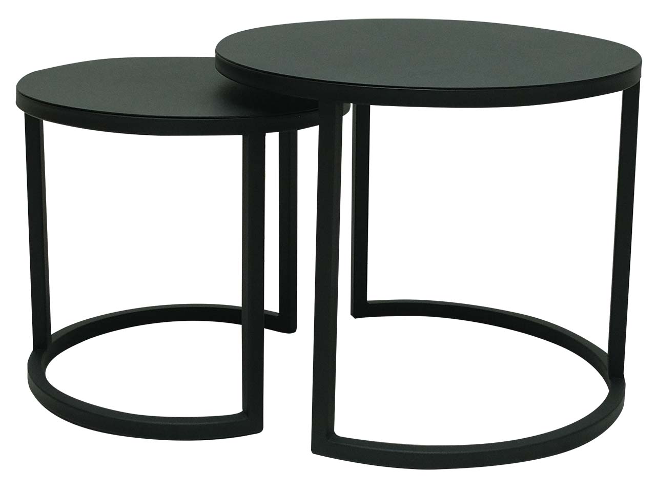 2er-Set Beistelltisch 'Theo', Stahl