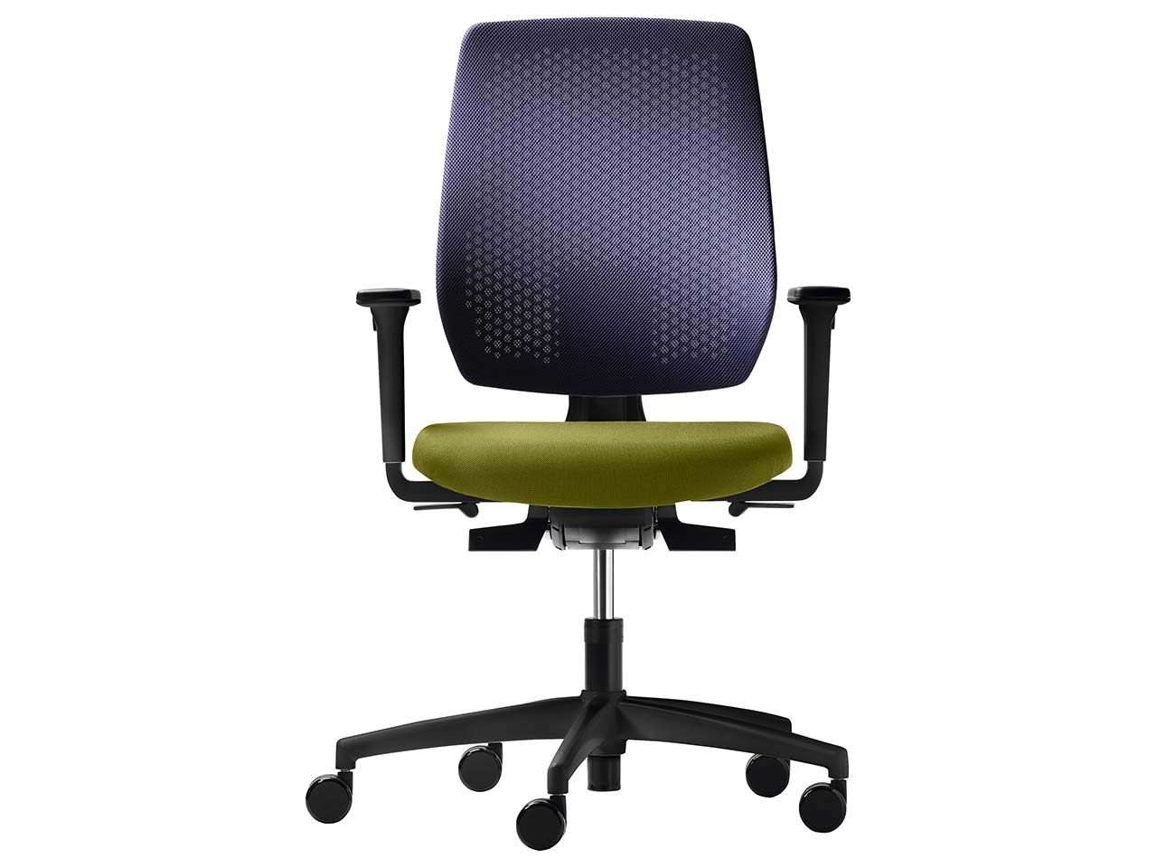 Dauphin Bürodrehstuhl "Speed-o" style mit Armlehnen, hellgrün