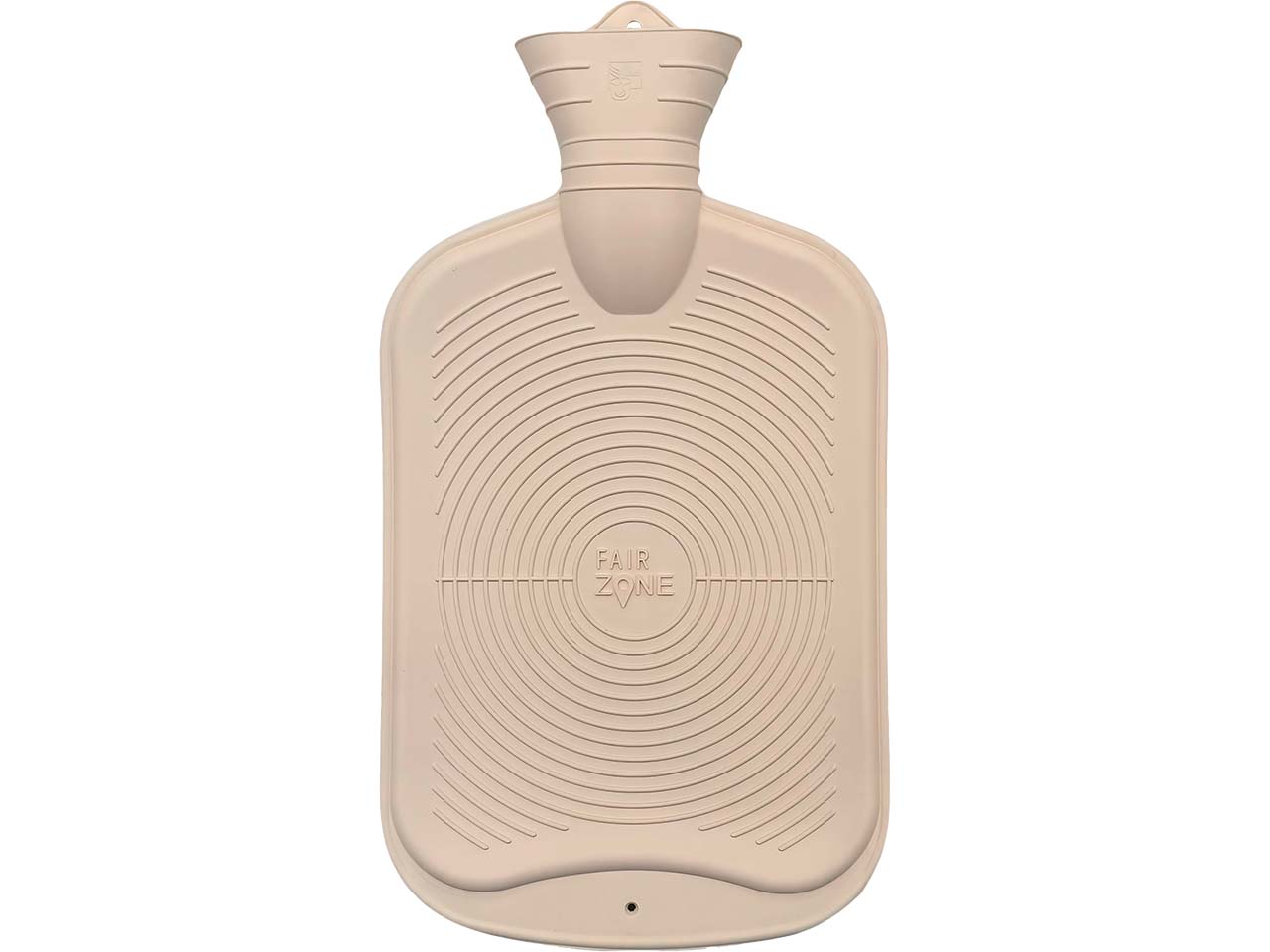 Fair Zone Wärmflasche aus Naturkautschuk, 2 l, weiß