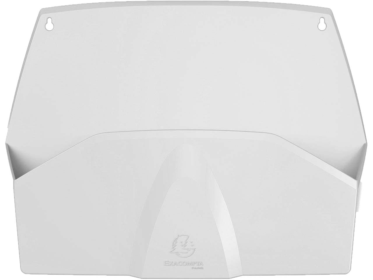 Exacompta Wandprospekthalter "AutentiK" horizontal, 1 Fach, 72 x 382 x 289 mm, weiß