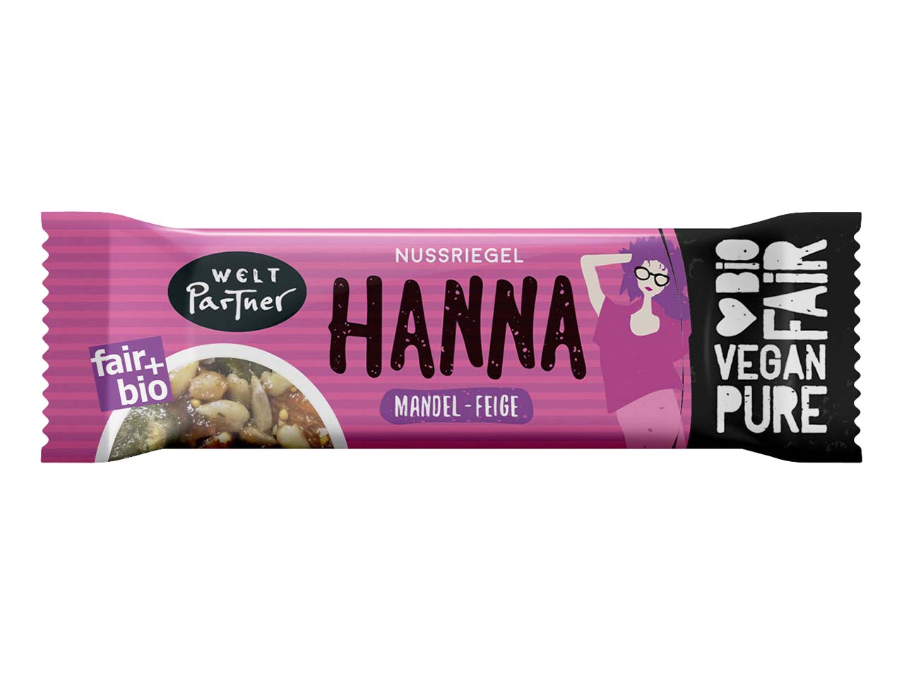 WeltPartner Bio-Nussriegel "Hanna" 35 g