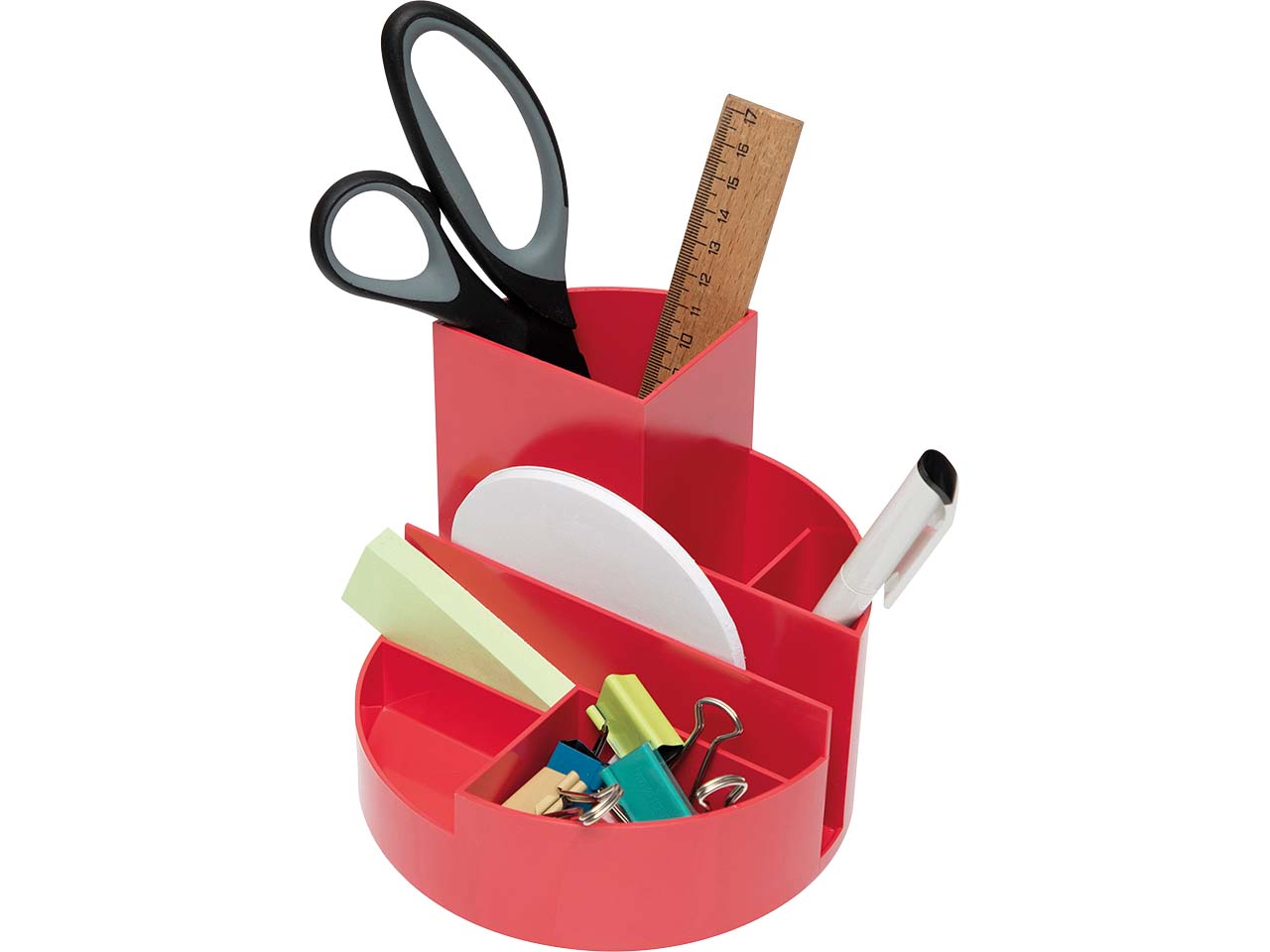 MAUL Rund-Organizer "MAULrundbox" aus Recycling-Kunststoff, rot
