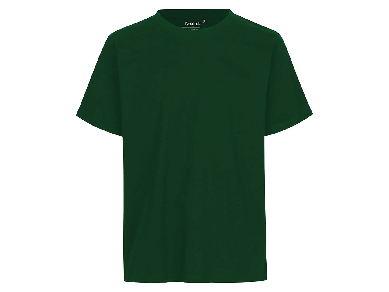 Neutral Bio-Unisex-T-Shirt mit Rundhalsausschnitt, bottle green, Gr. S
