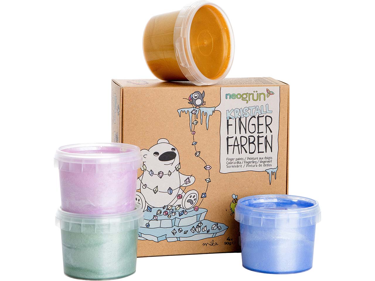 neogrün Kristall-Fingerfarben "Mika"