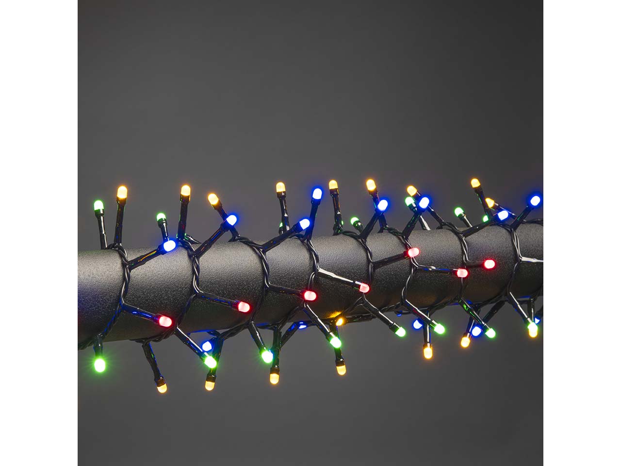 Konstsmide Micro LED-Compactlights, Lichterkette gefrostet, 400 Dioden bunt