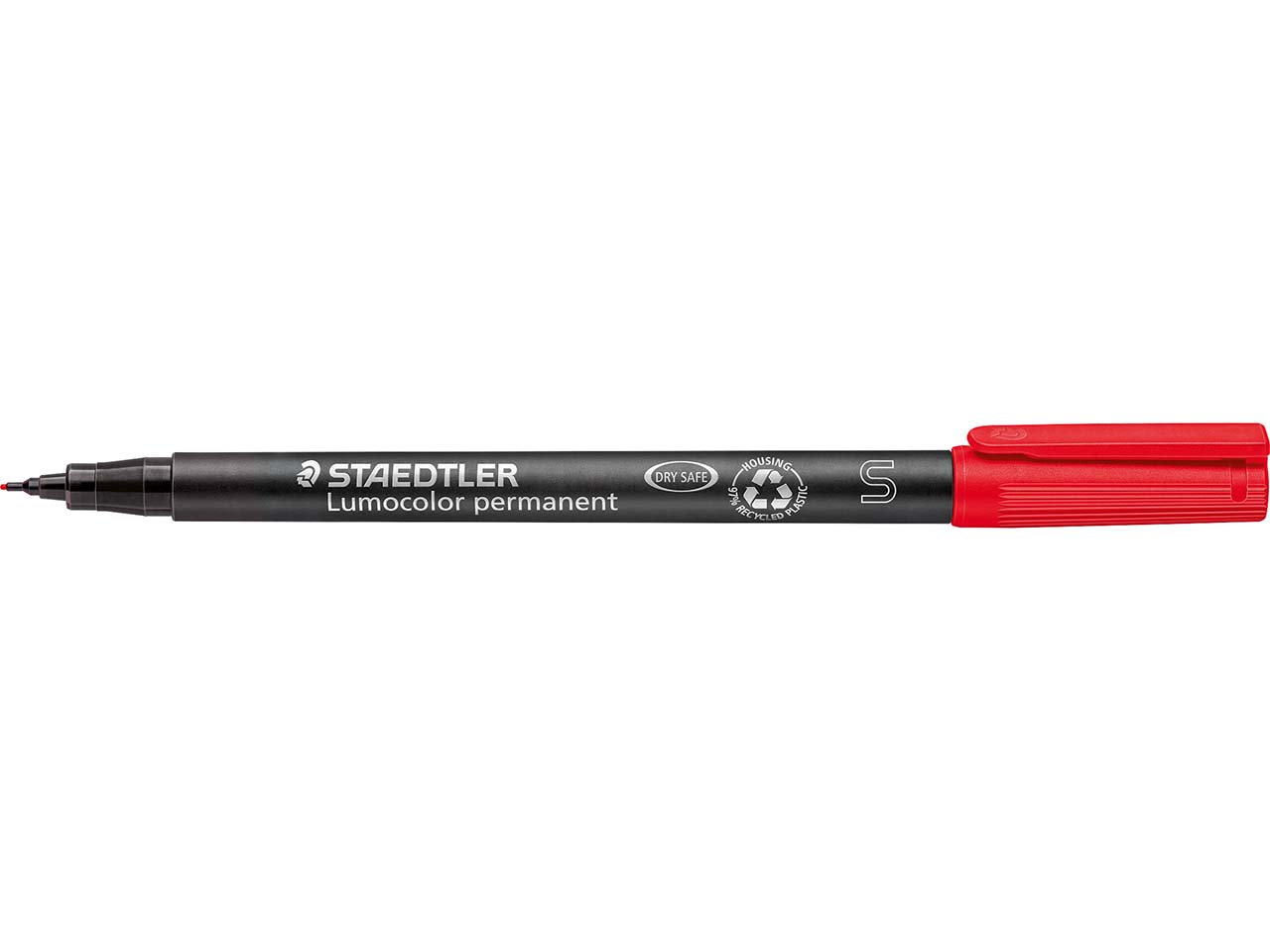 STAEDTLER 'Lumocolor' 313 super fein rot permanent