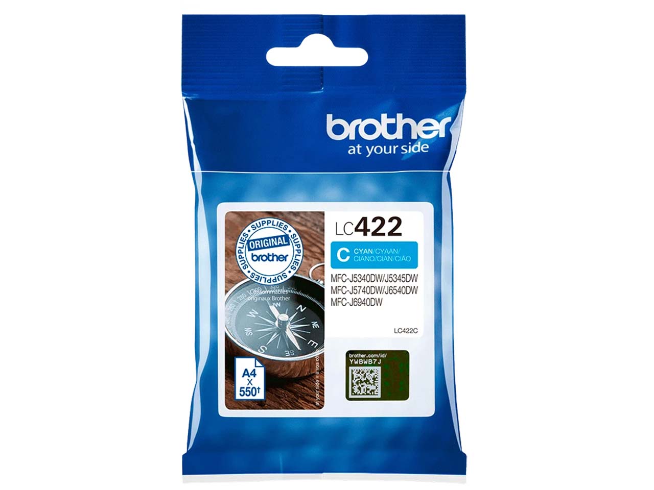 Brother Tintenpatrone LC-422C cyan