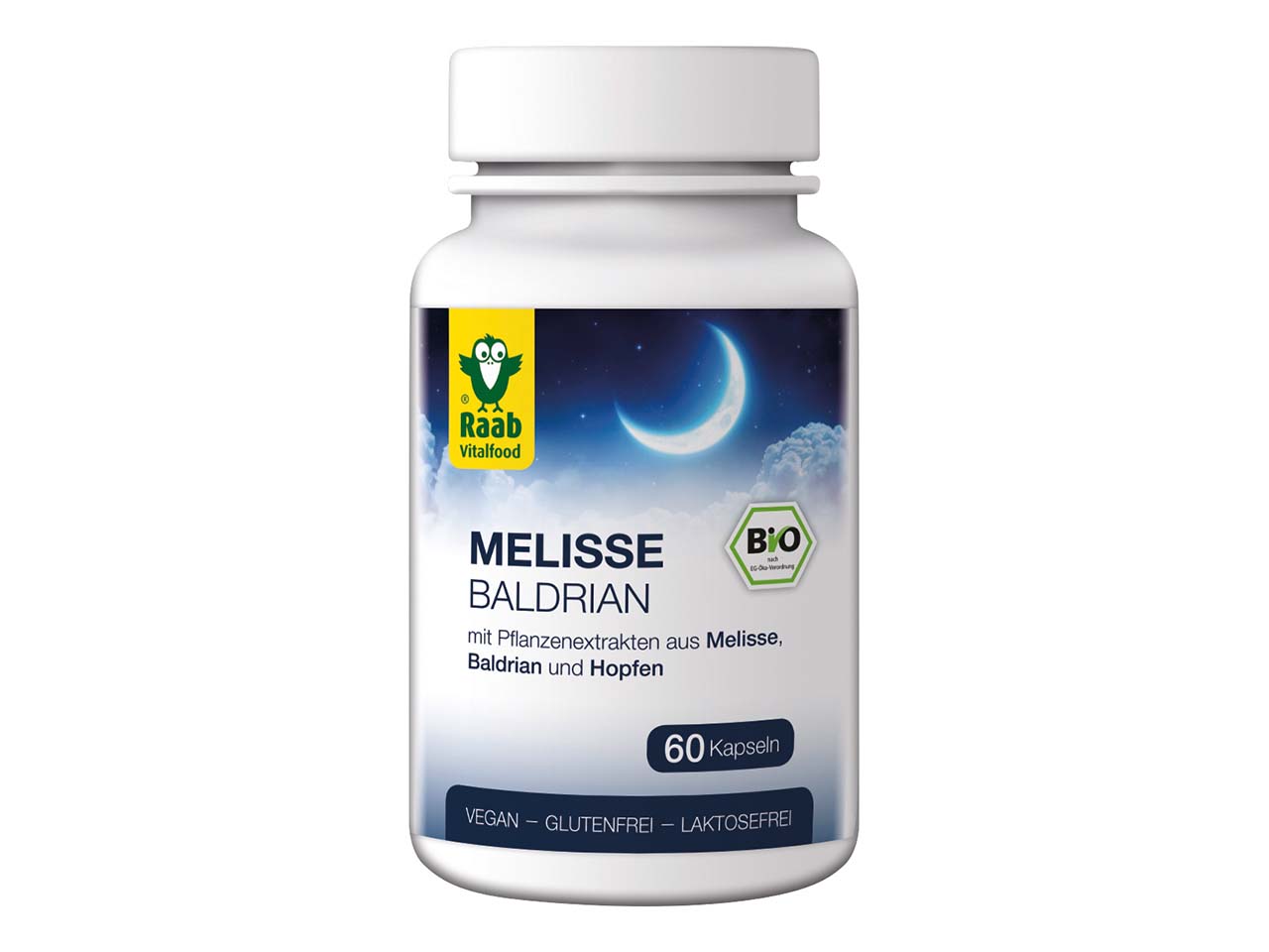 Raab Vitalfood Bio Melisse-Baldrian, 60 Stk.