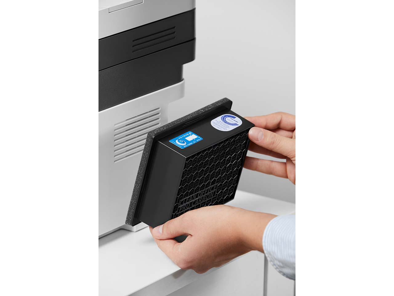 2er-Pack Clean Office Ozon- und Feinstaubfilter "CARBON" schwarz