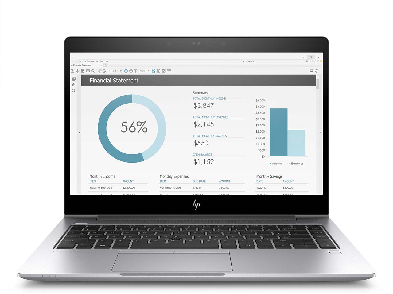 HP Laptop ELITEBOOK 840 G5 mit 512GB SSD, 16GB, refurb., 3. Wahl, silver