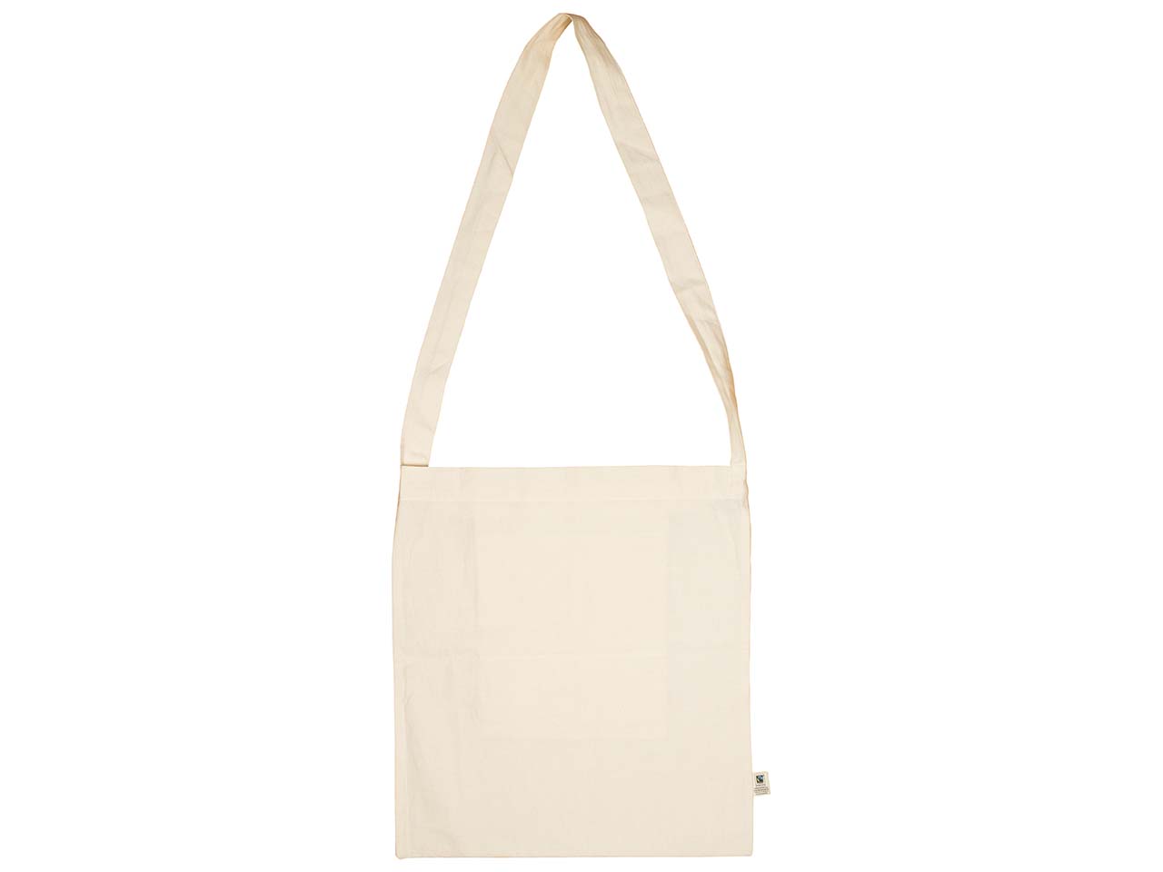 memo Bio-Baumwoll-Tragetasche 'Bike Bag'  38 x 42 cm, natur, langer Henkel