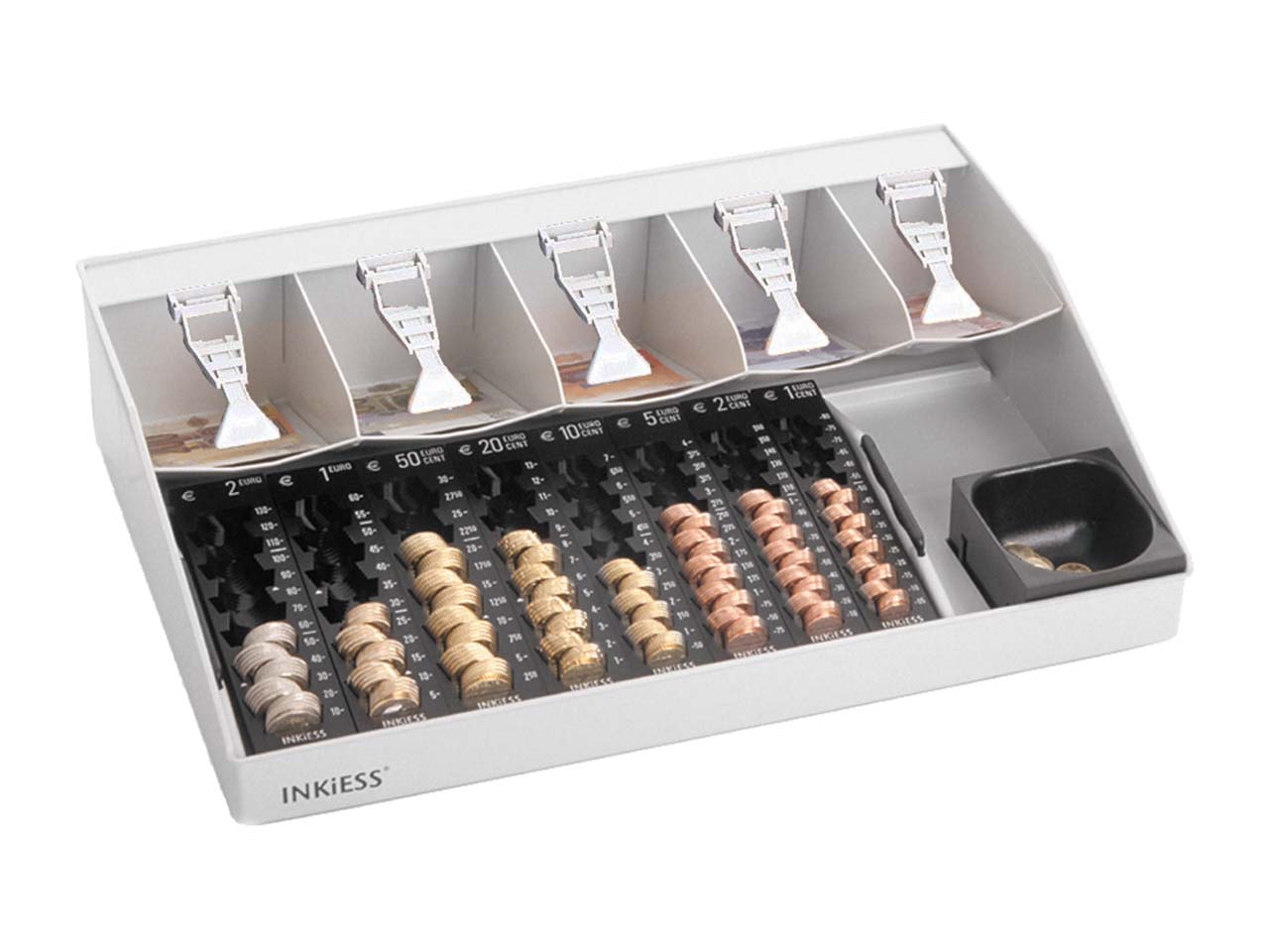 INKIESS Schreibtischkasse "Rekord 8150 PLS" mit Banknotensicherung