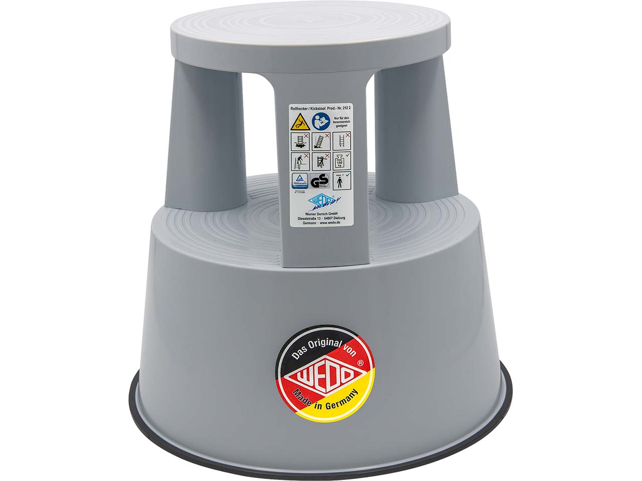 WEDO Rollhocker 'Step' lichtgrau