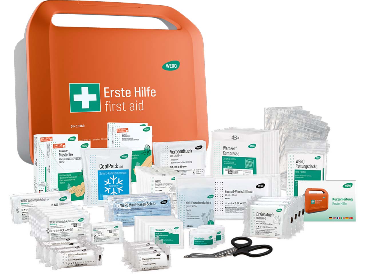 WERO Erste-Hilfe-Koffer "Smart Case" DIN 13169, groß, inkl. Wandhalterung