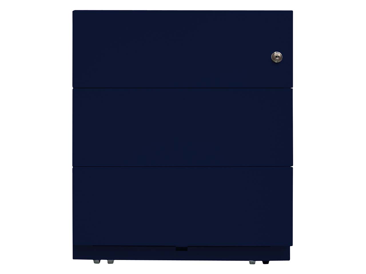 BISLEY Rollcontainer "Note" mit 3 Schubladen T 56,5 cm oxfordblau