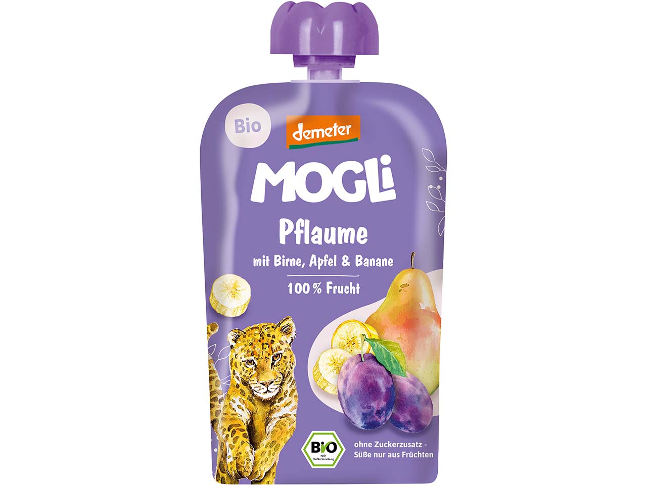 MOGLi Bio-Quetschie "Pflaume", 100 g