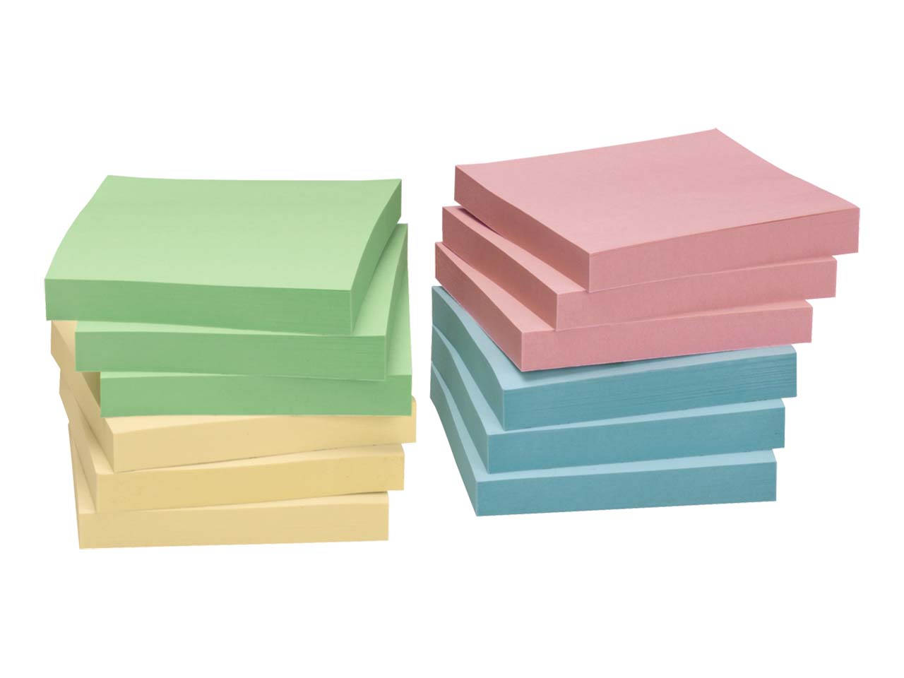 Info Z-Notes 75 x 75 mm, farbig sortiert, 12 Blöcke