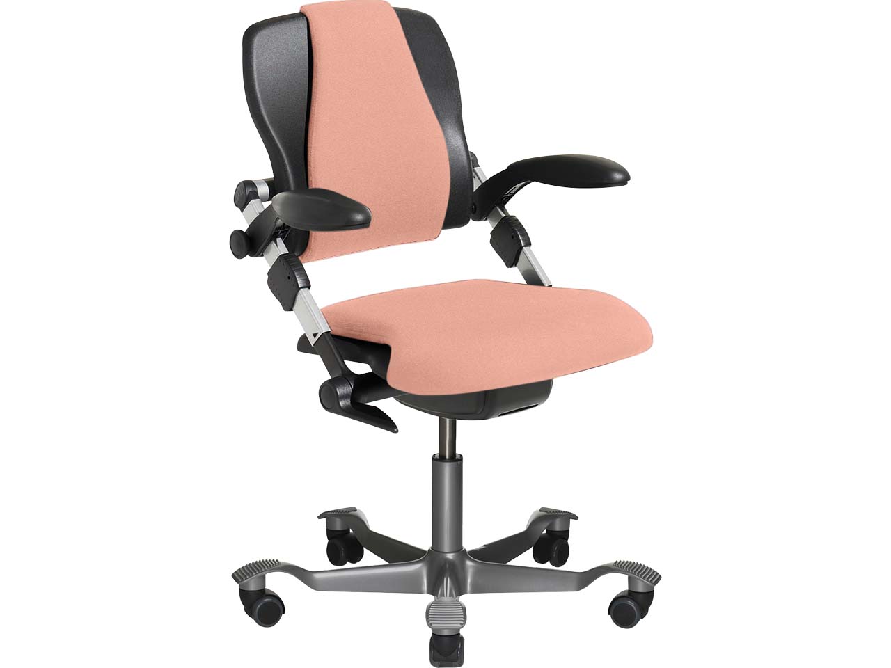 HAG Bürodrehstuhl "H03 340" Gestell: silber, Stoff: Select light blush