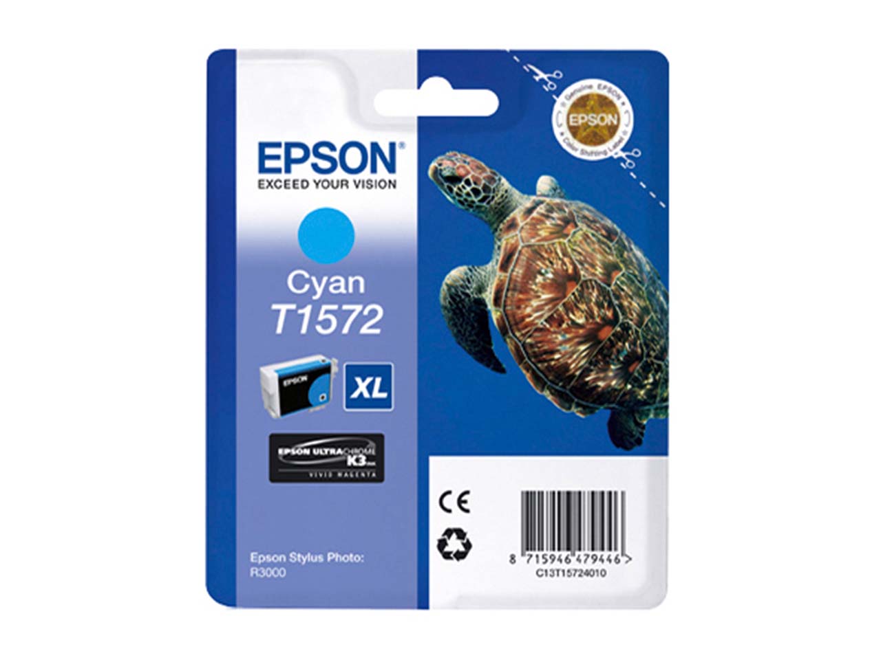 Epson Tintenpatrone T1572 cyan