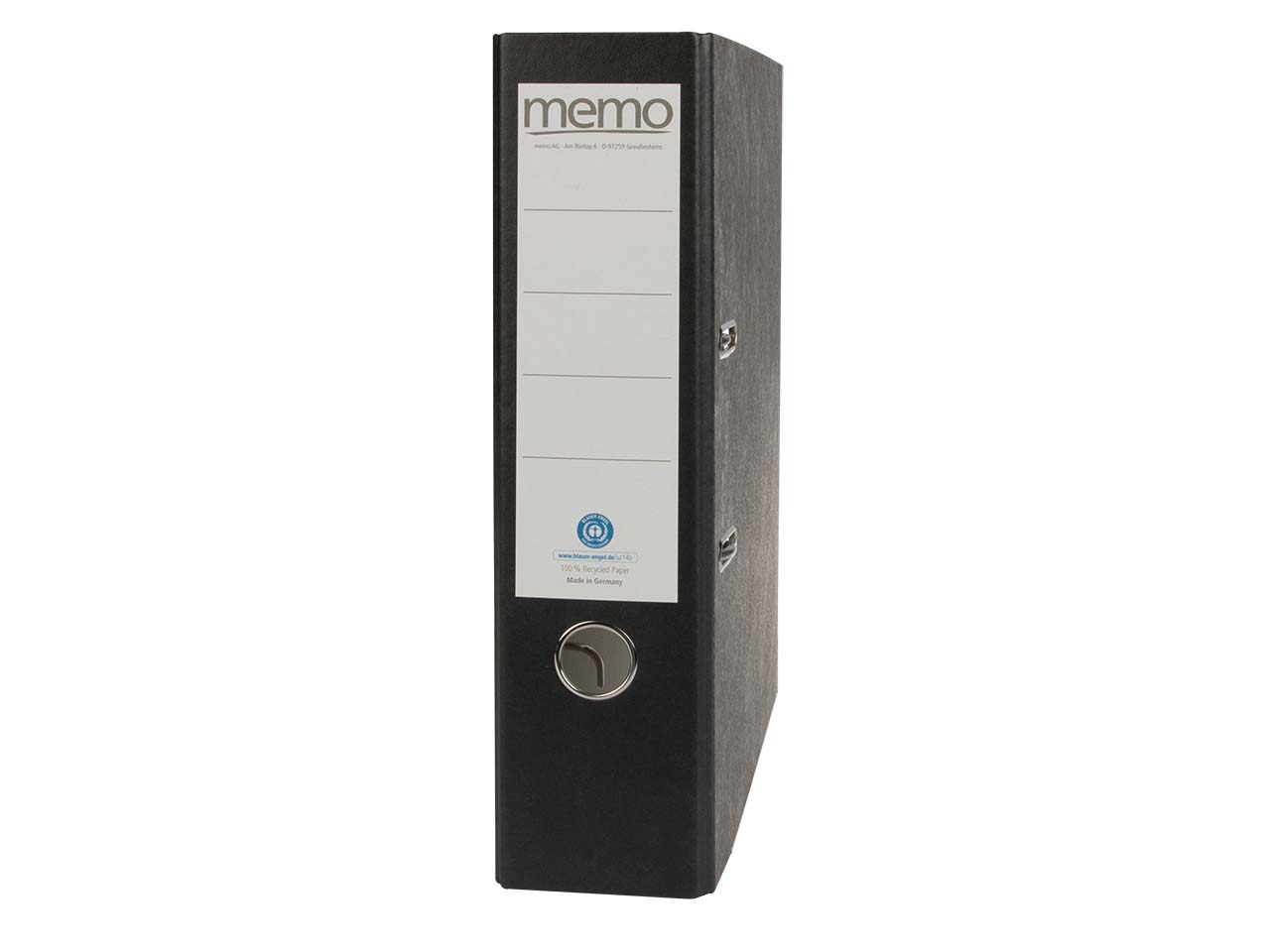memo Ordner schwarz Rückenbreite 8 cm