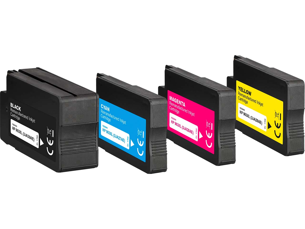 memo 4er Set Tintenpatronen ersetzt HP Nr. 963XL schwarz, cyan, magenta, gelb