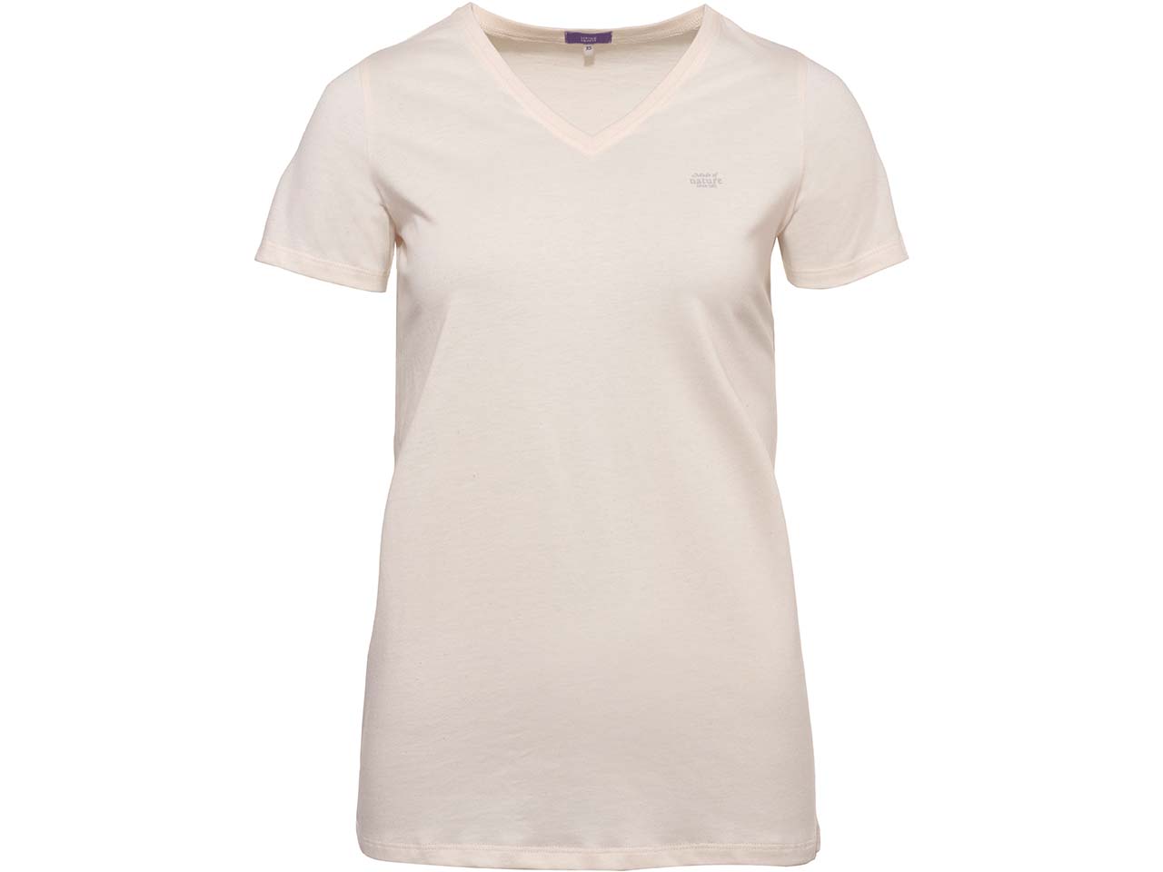 Living Crafts Bio-Damen-Schlafshirt "MARA" mit V-Ausschnitt, natural, Gr. S