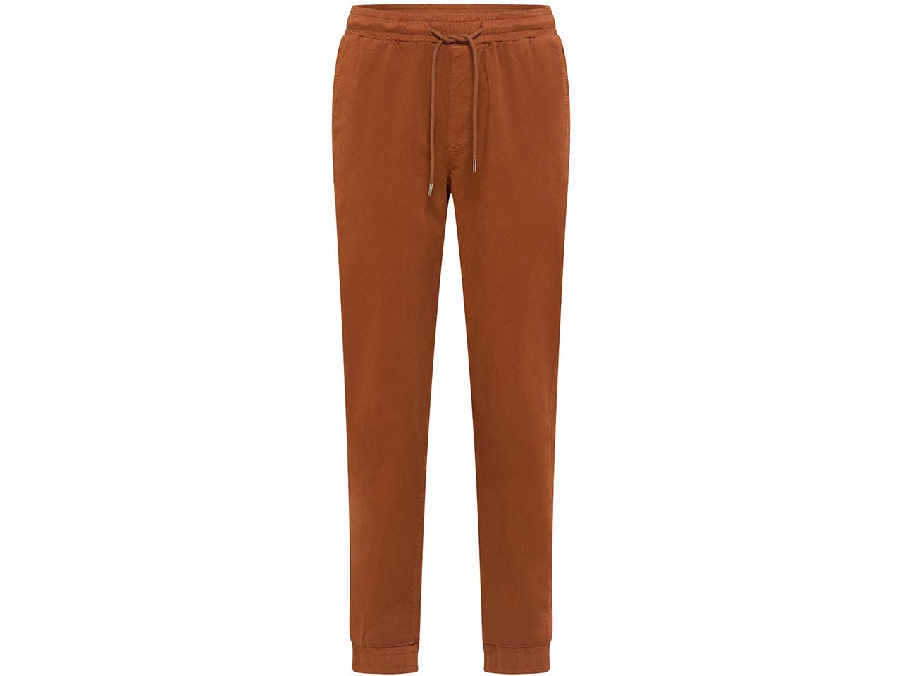 tranquillo Bio-Damen-Hose aus Twill mit elastischen Bündchen, caramel, Gr. 40