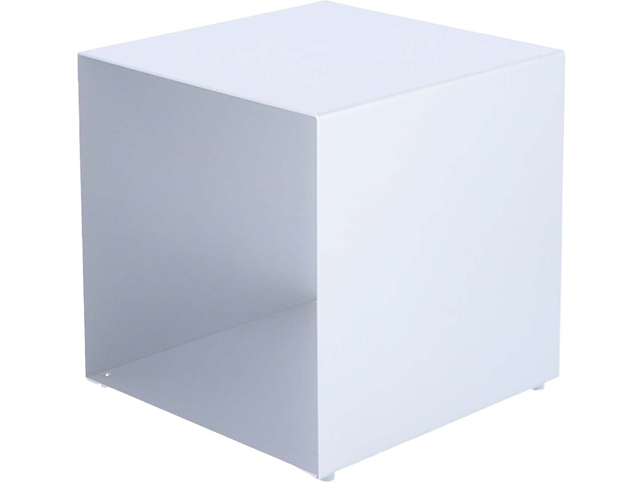 Jan Kurtz Würfelregal "Cubus" B 35 x T 35 x H 36 cm aus Stahlblech, lunasilber