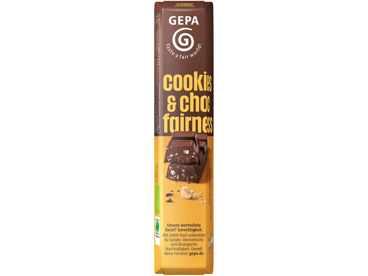 GEPA Bio-Schokoladenriegel "Cookies & Choc" Fairness, 45 g