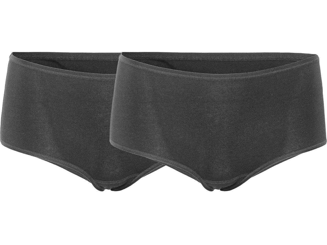 Living Crafts 2er-Pack Bio-Damen-Panty 'TANDY' mit Spitze, black, Gr. L