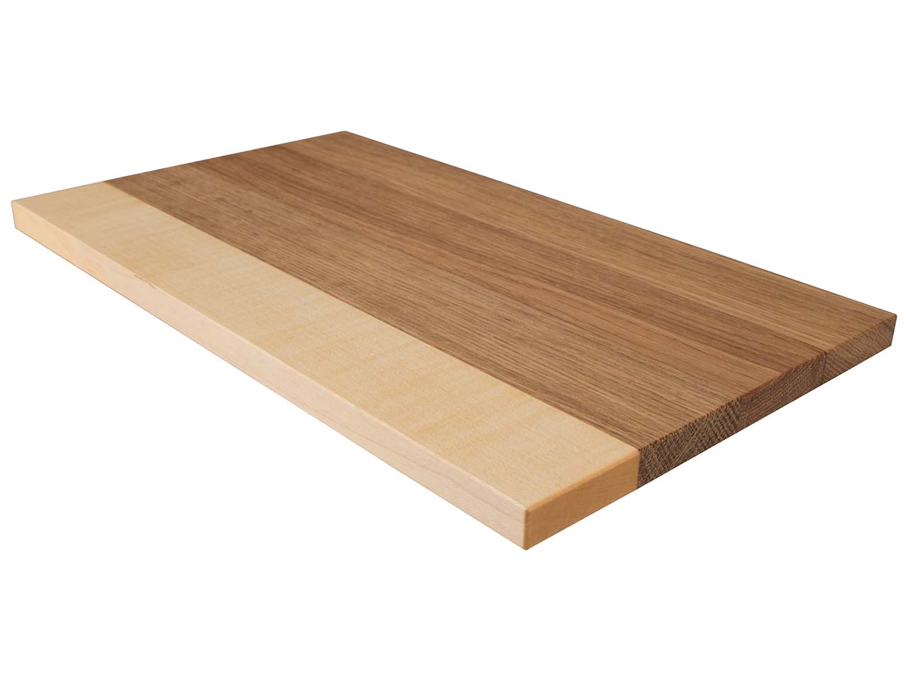 SIDE BY SIDE Schneidebrett aus Eiche/Ahorn 29 x 16,5 x 1,2 cm