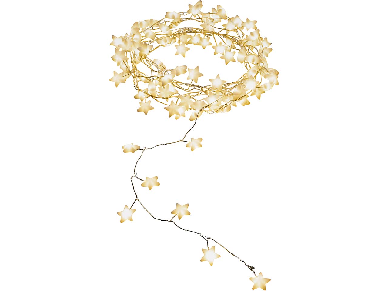Konstsmide LED-Lichterkette Sterne, 90 Dioden warmweiß