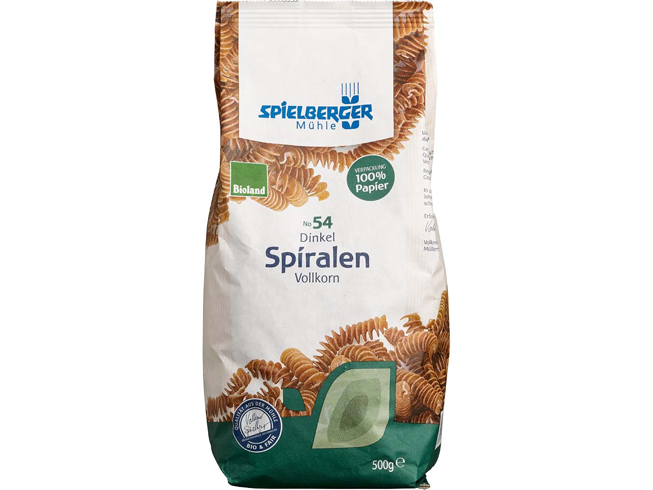 Spielberger Mühle Bio-Dinkel-Spiralen Vollkorn, 500 g