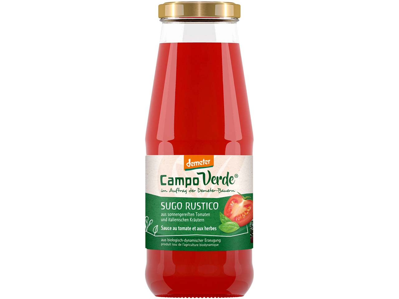 Campo Verde Bio-Tomatensauce mit Kräutern "Sugo Rustico", 410 g