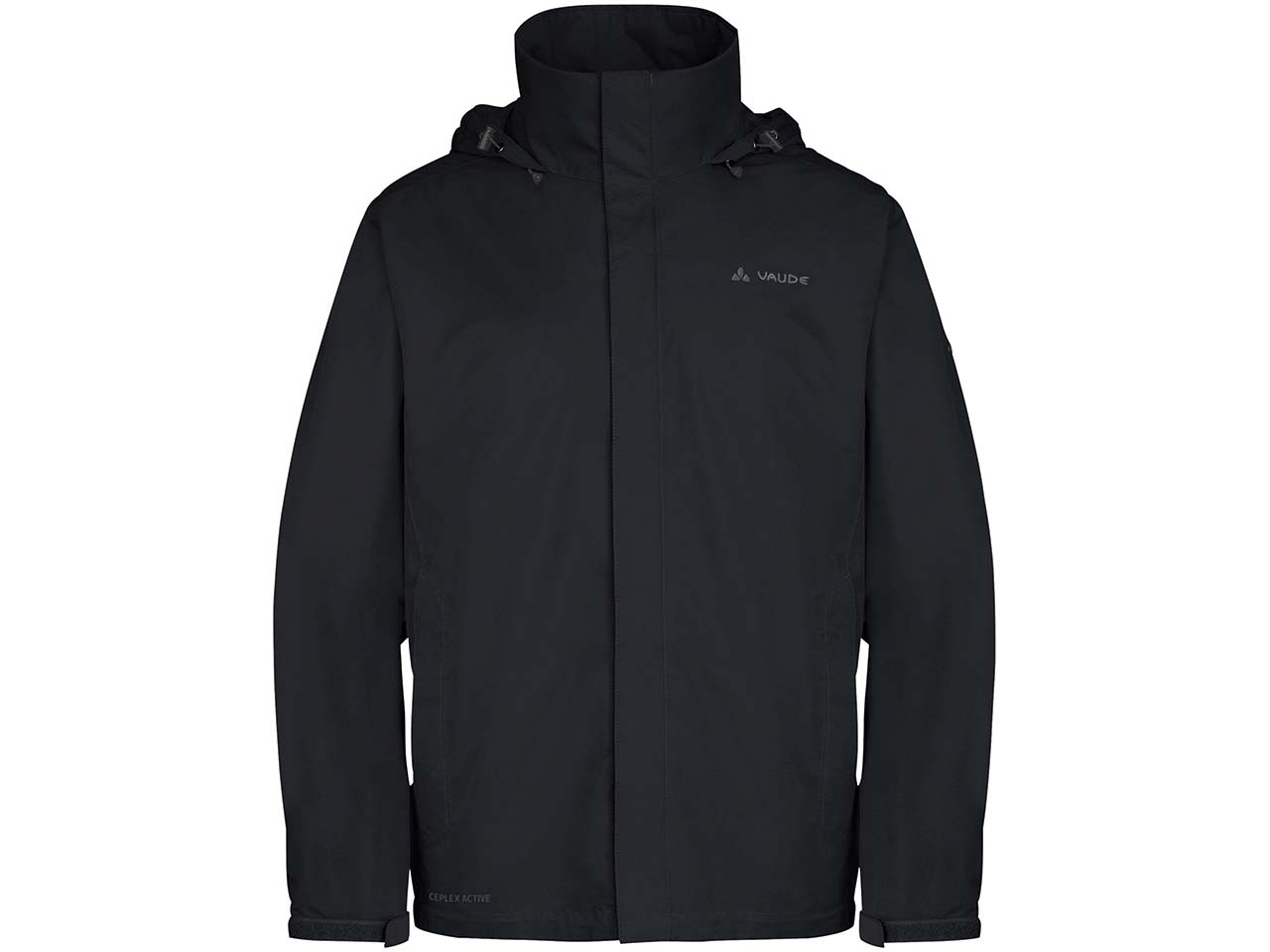 VAUDE Herren-Outdoorjacke 'Escape Light Jacket' mit sep. Kragen, schwarz, Gr. XL