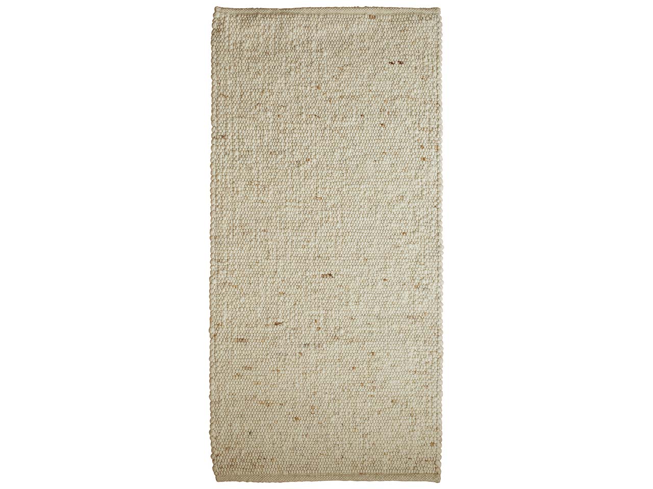 Schurwollteppich "Garmisch" 60 x 120 cm, weiß-beige