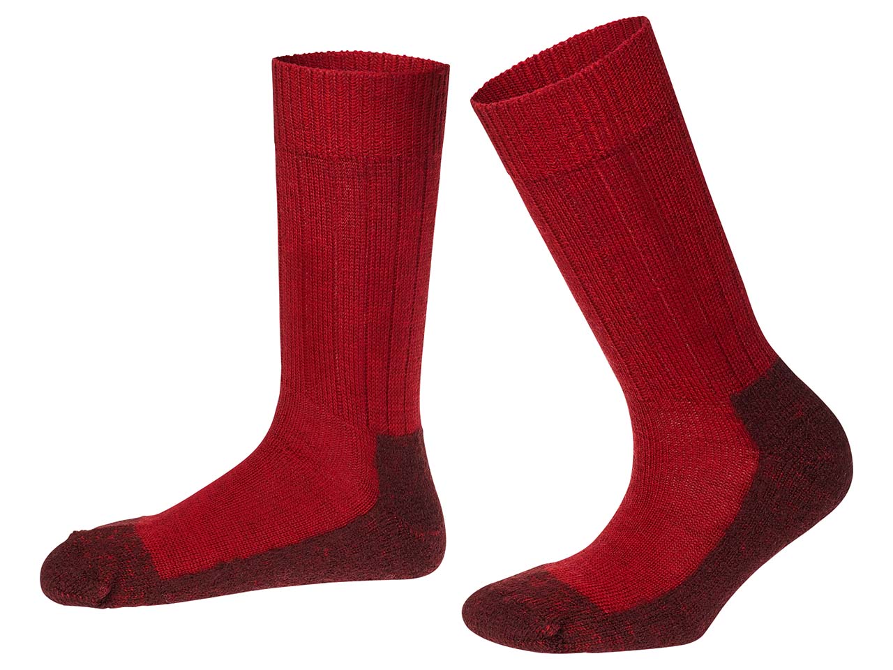 Hirsch Natur Unisex-Wandersocken mohn/andorra, Gr. 42/43