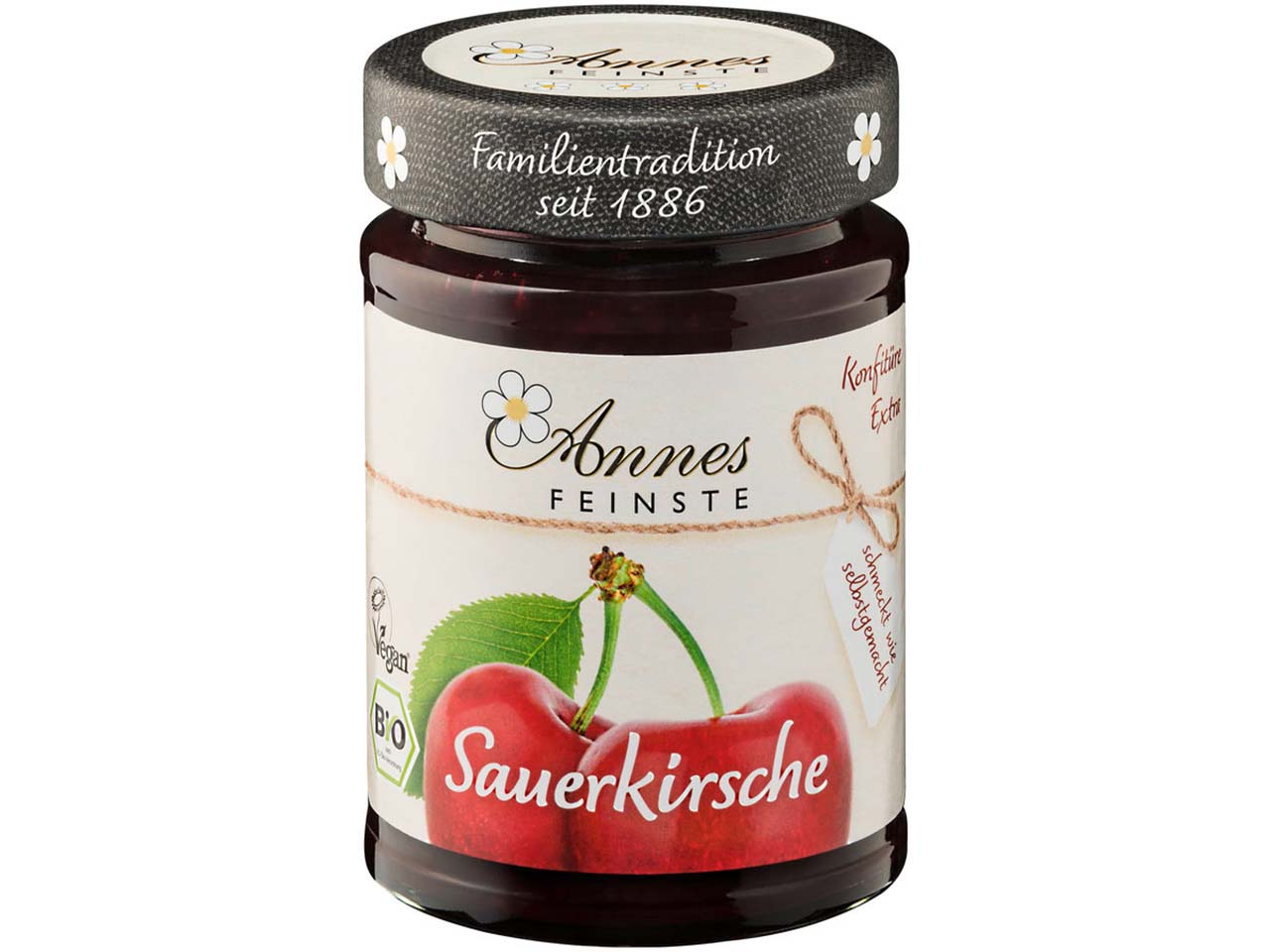 Annes Feinste Bio-Konfitüre 'Sauerkirsche' 225 g