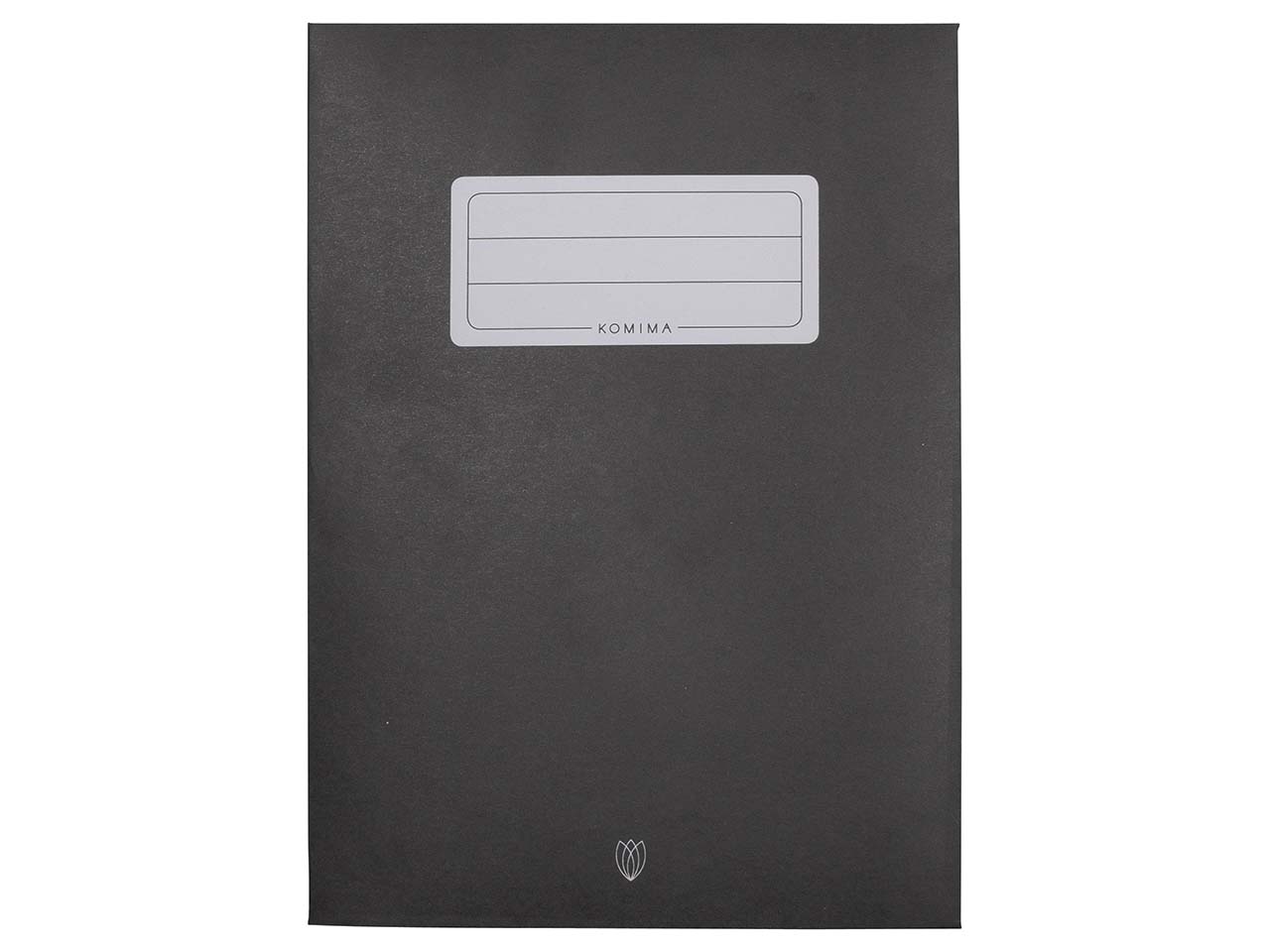 Komima Heftumschlag aus Recyclingpapier, schwarz DIN A5