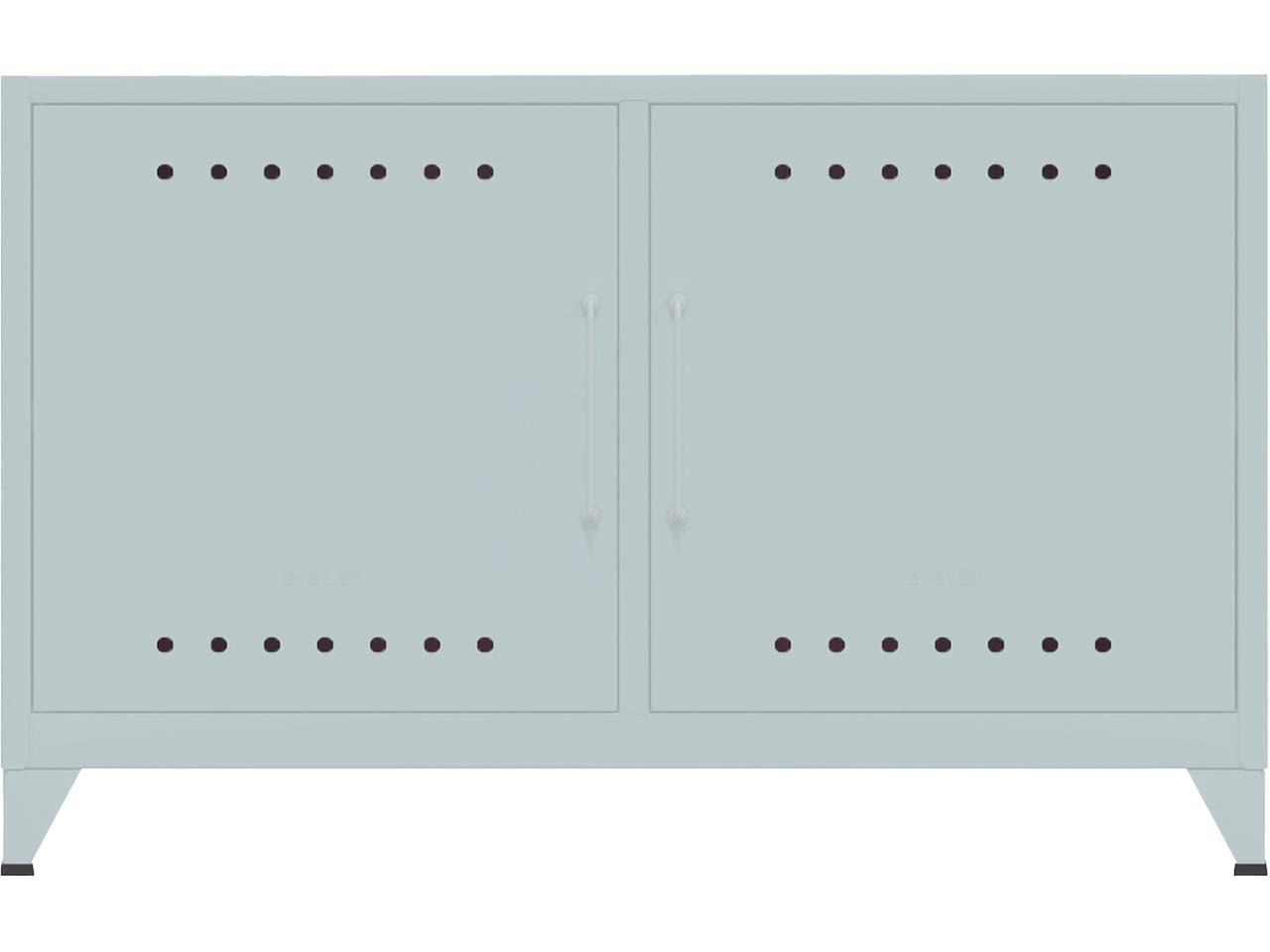 BISLEY Sideboard "Fern" 1 Fachboden, B114xT40xH72,5cm, lichtgrau