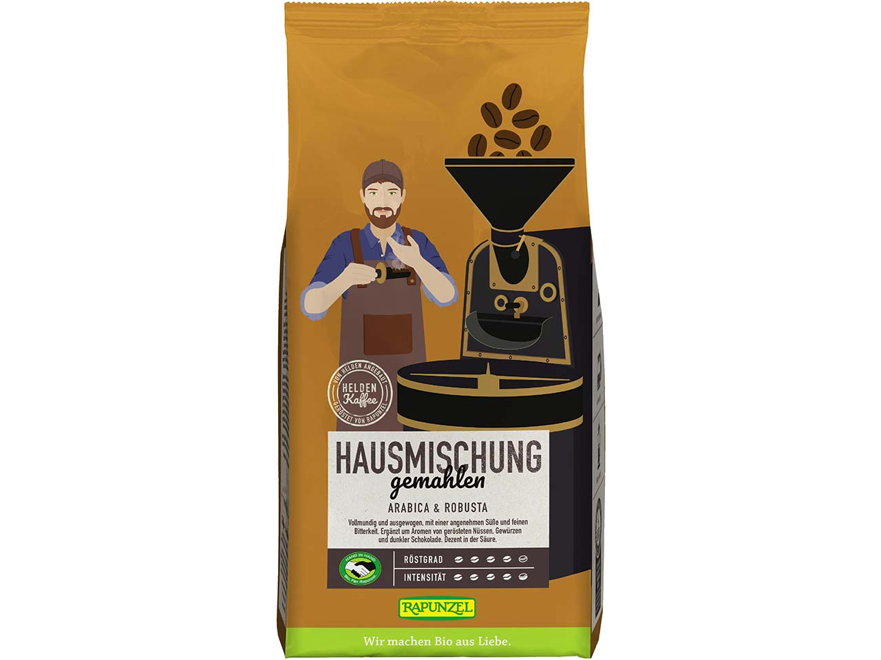 RAPUNZEL Bio-Kaffee 'Heldenkaffee Hausmischung', gemahlen, 500 g