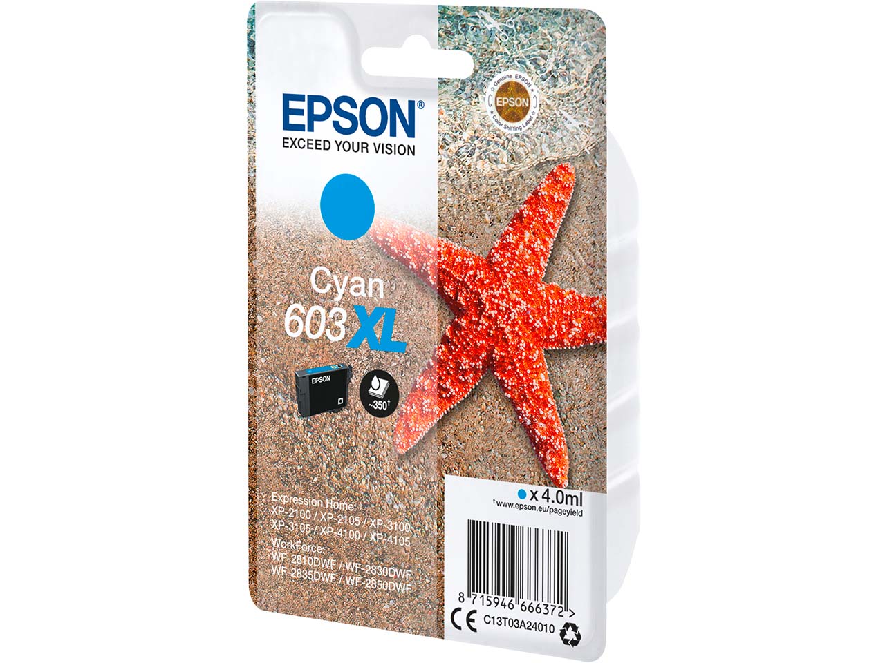 Epson Tintenpatrone 603XL cyan