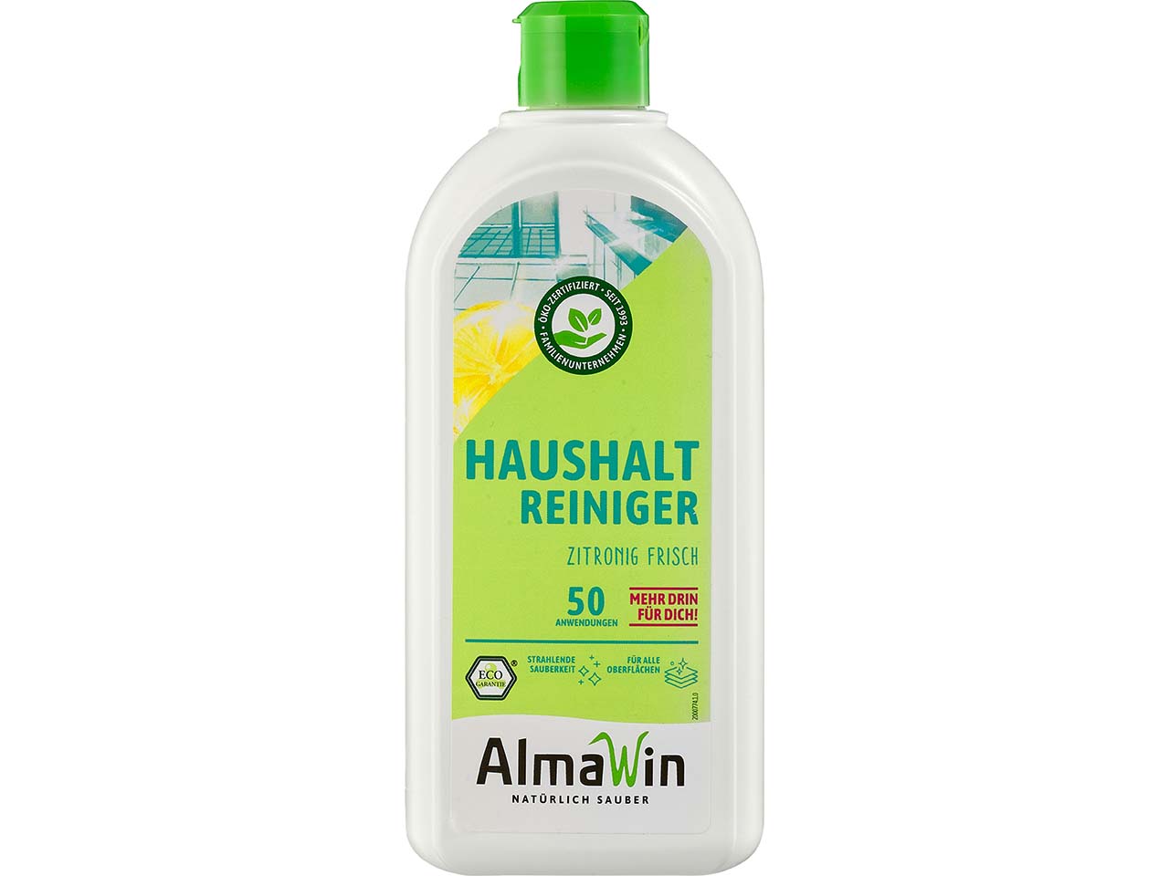 AlmaWin Haushaltsreiniger "zitronig frisch" Flasche, 0,5 l