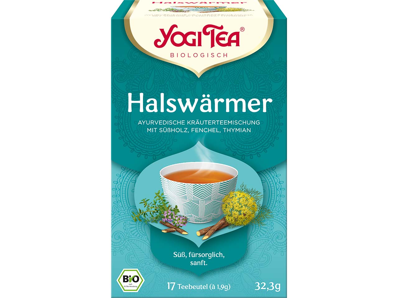 YOGI TEA Bio-Kräutertee "Halswärmer", 32,3 g