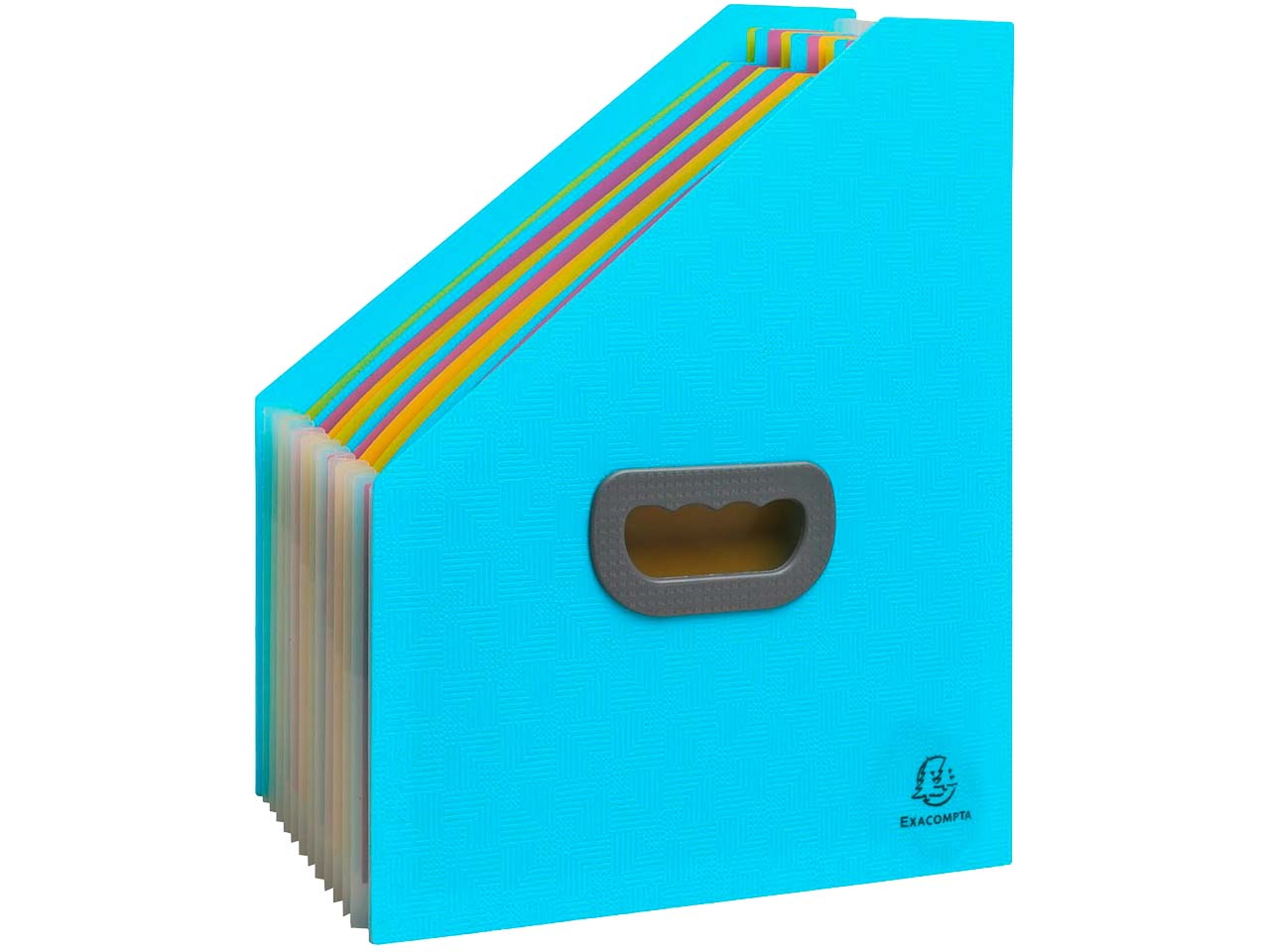 Exacompta Fächermappe "Pop'N Co" 12 Fächer, Recycling-PP, DIN A4, cyan