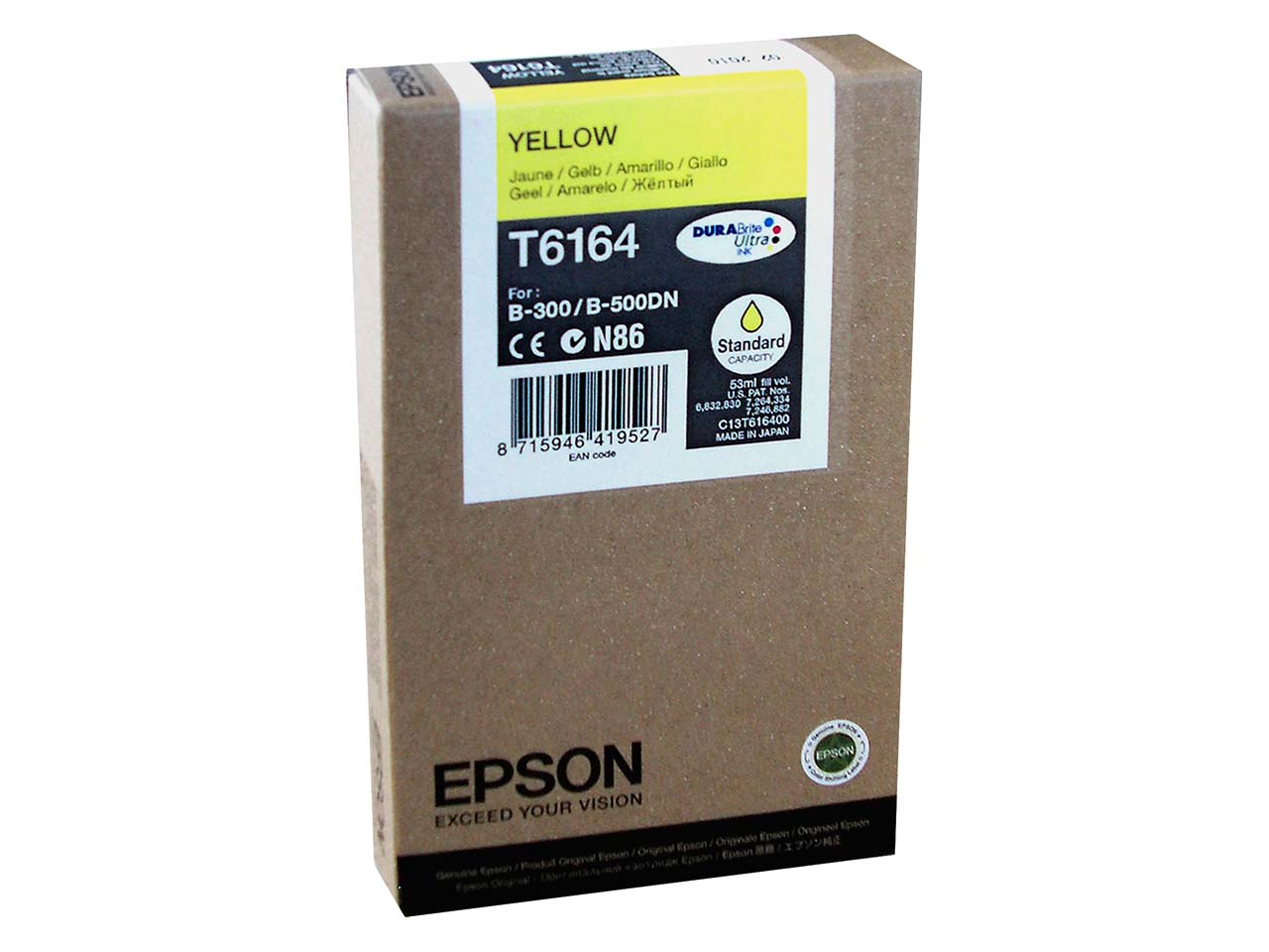 Epson Tintenpatrone T6164 gelb