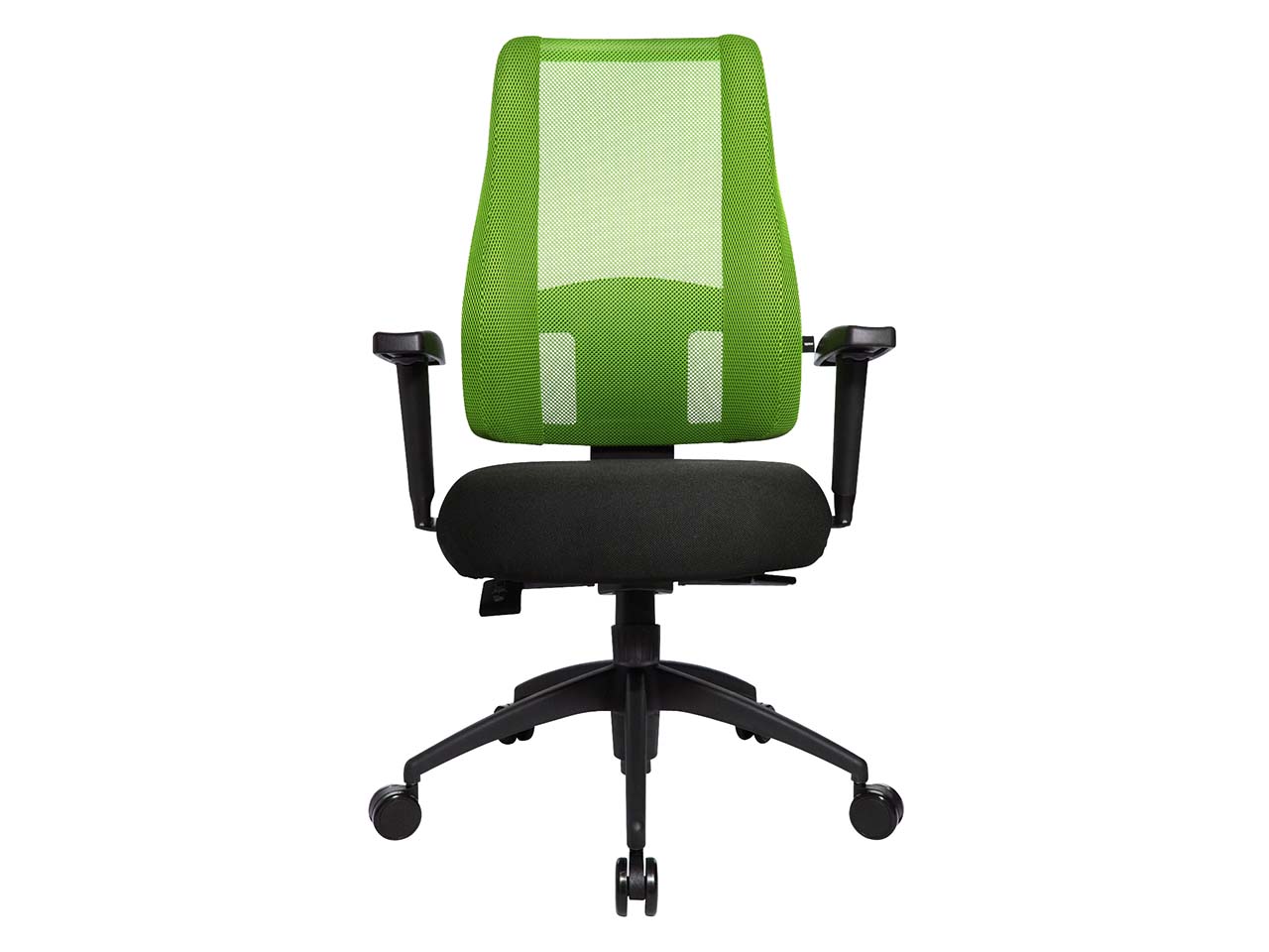 Topstar Bürodrehstuhl "Lady Sitness Deluxe" mit Armlehnen und Kunststofffußkreuz grün