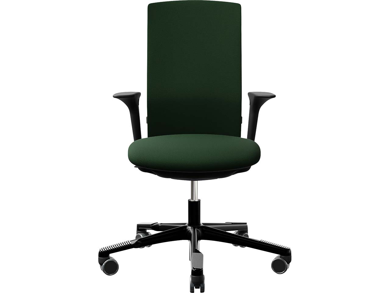 HAG Bürodrehstuhl "Futu 1200-S" mit AL, Gestell: schwarz, Stoff: "FutuKnit" Forest
