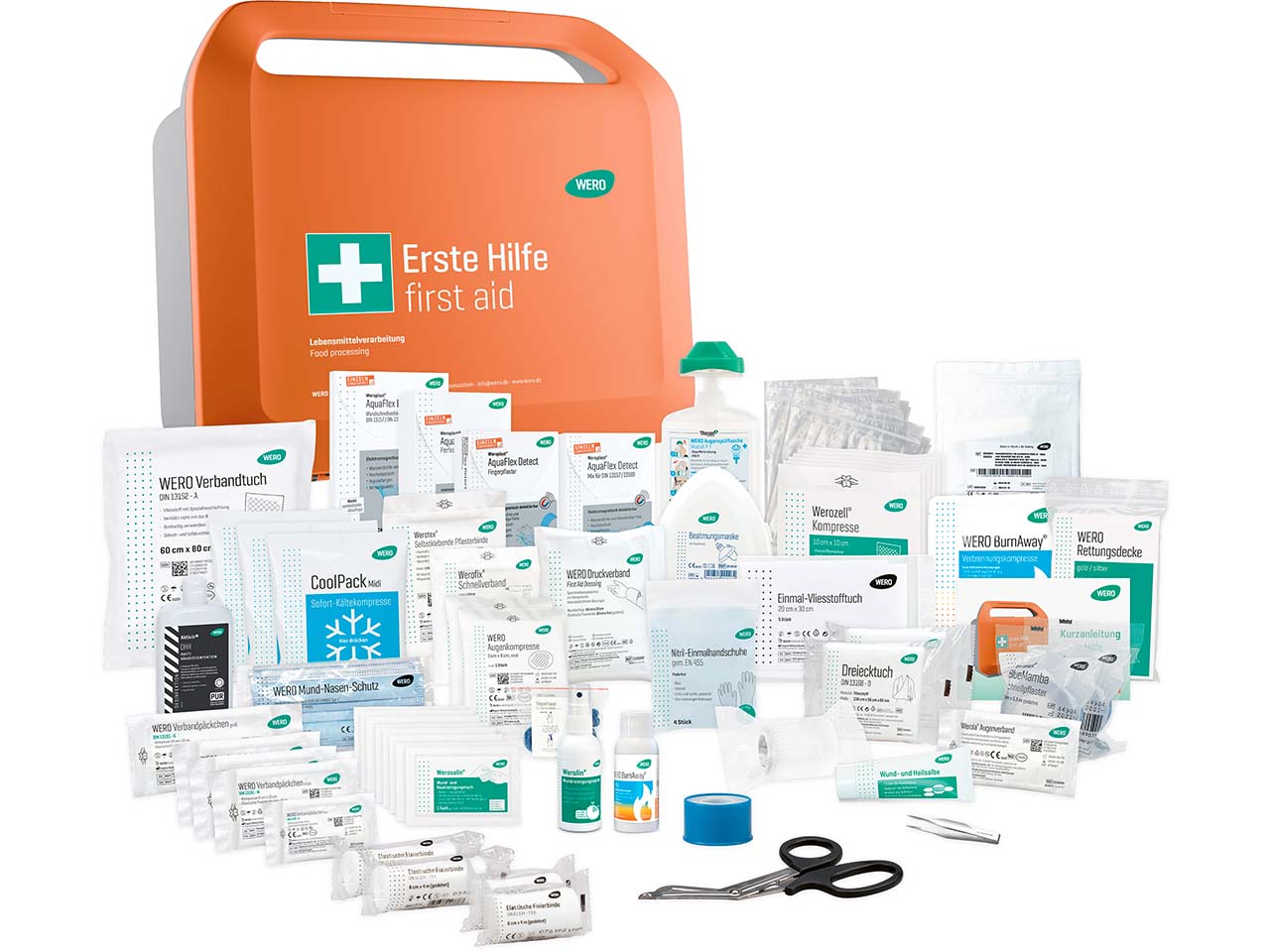 WERO Erste-Hilfe-Koffer "Smart Case" DIN 13157, groß, für Lebensmittelverarbeitung
