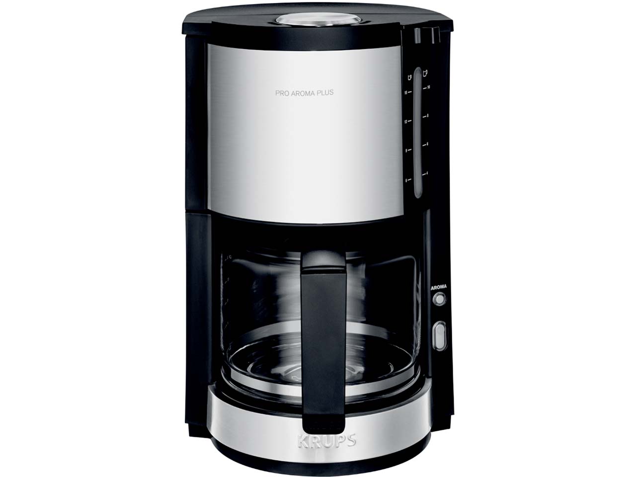 KRUPS Filterkaffeemaschine "ProAroma Plus KM3210", schwarz/silber